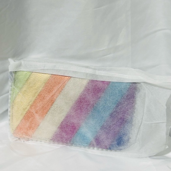 NWT Orange Striped Clutch / Crossbody with Zipper - Picture 7 of 8